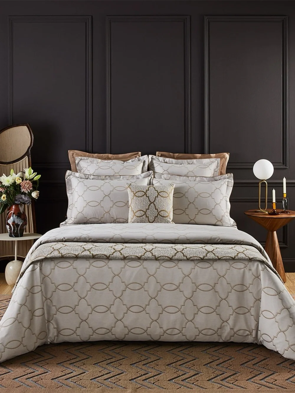 Yves Delorme Palazzo Sham 100% Organic Satin Cotton